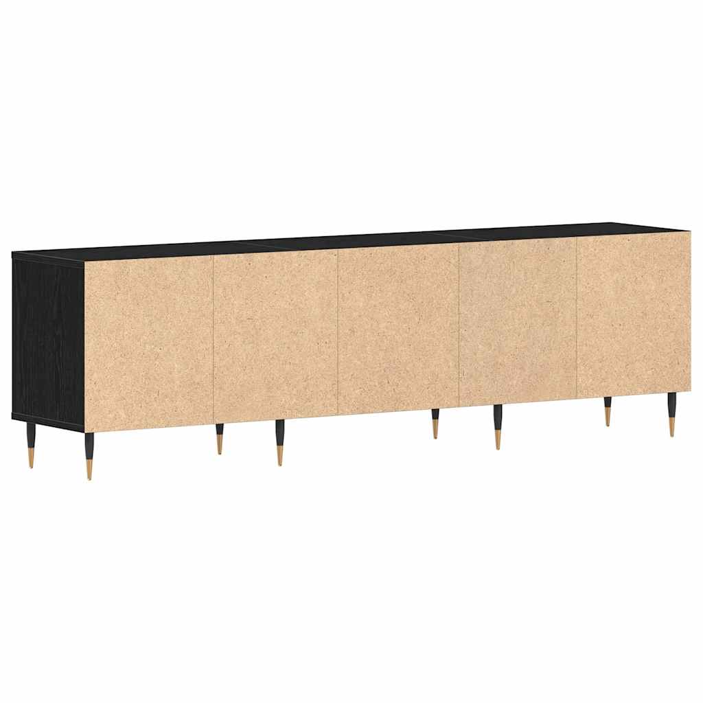 TV-Schränk Schwarz Eichen-Optik 150 x 30 x 44,5 cm