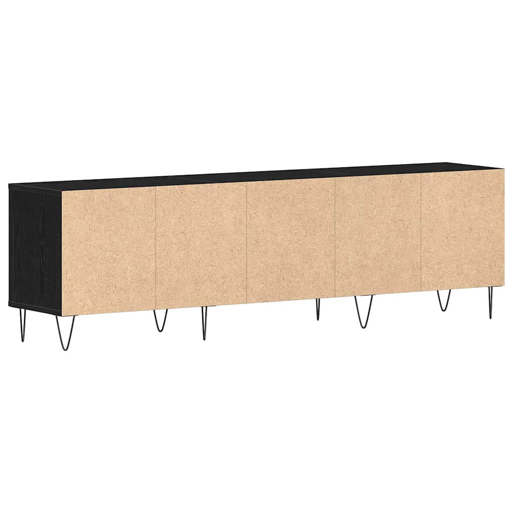 TV-Schränk Schwarz Eichen-Optik 150 x 30 x 44,5 cm
