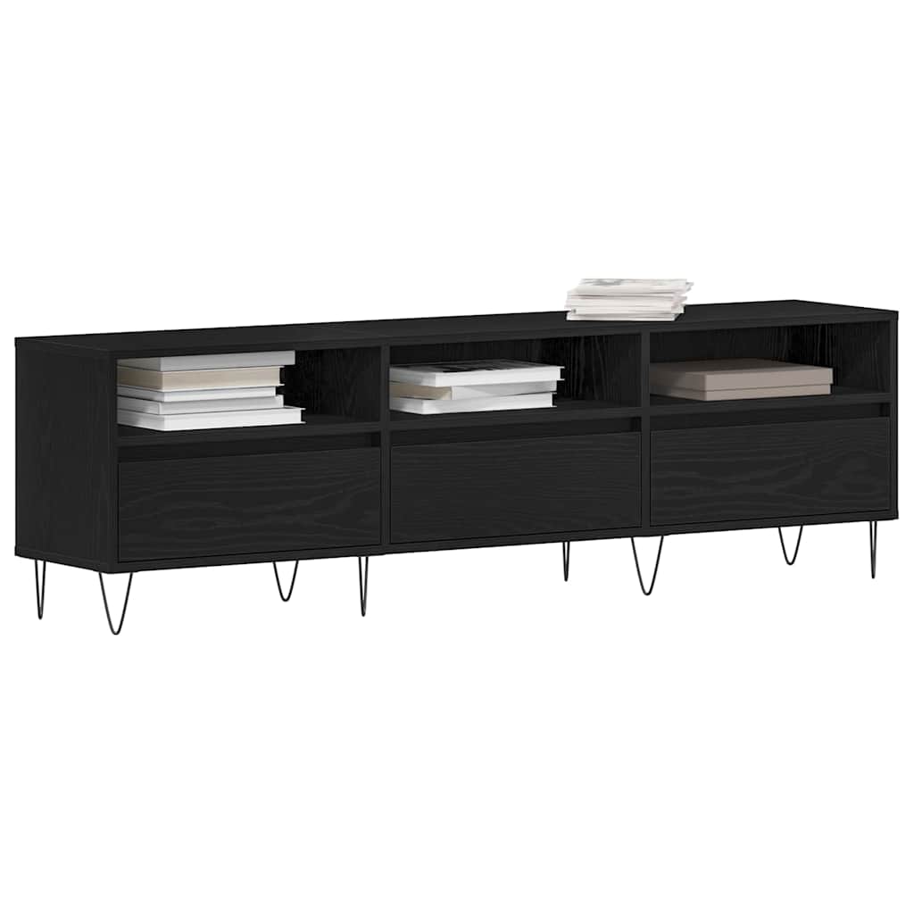TV-Schränk Schwarz Eichen-Optik 150 x 30 x 44,5 cm