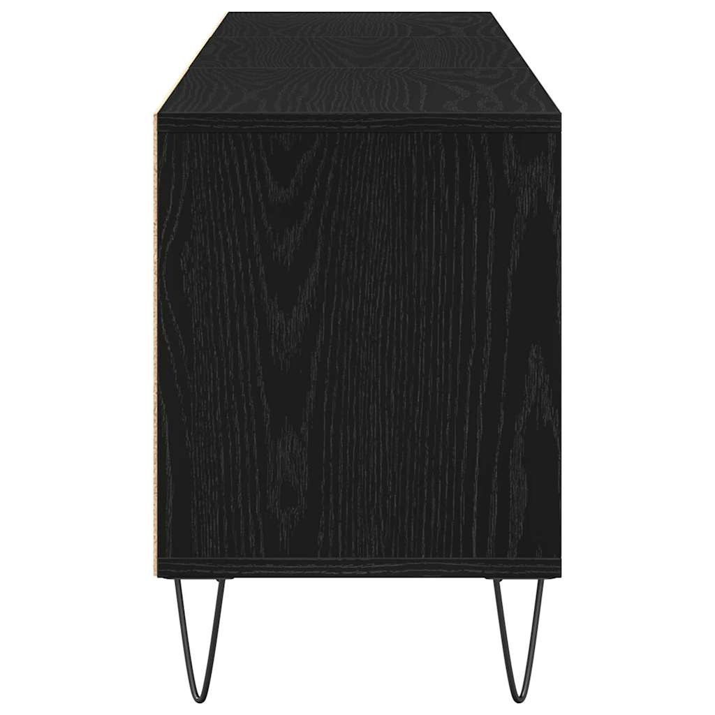 TV-Schränk Schwarz Eichen-Optik 150 x 30 x 44,5 cm