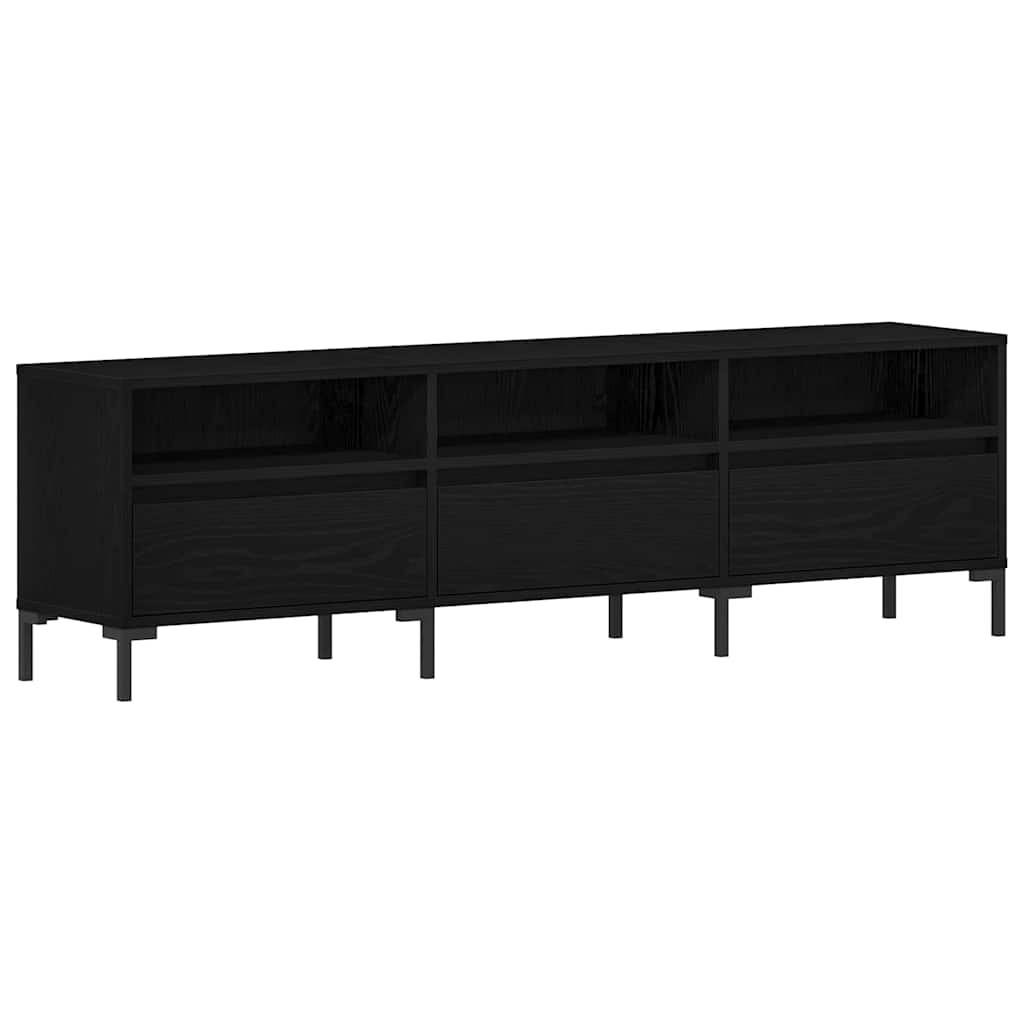 TV-Schränk Schwarz Eichen-Optik 150 x 30 x 44,5 cm