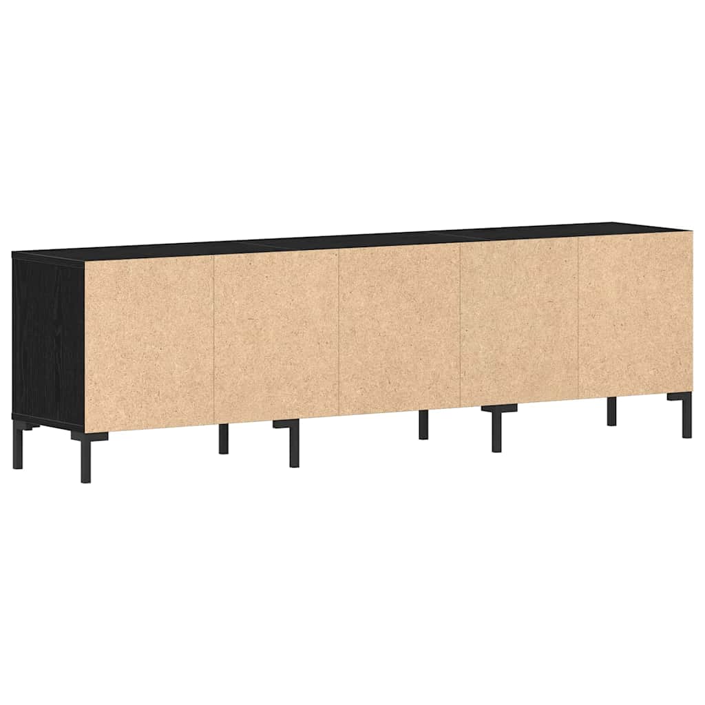 TV-Schränk Schwarz Eichen-Optik 150 x 30 x 44,5 cm