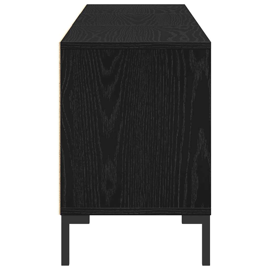 TV-Schränk Schwarz Eichen-Optik 150 x 30 x 44,5 cm