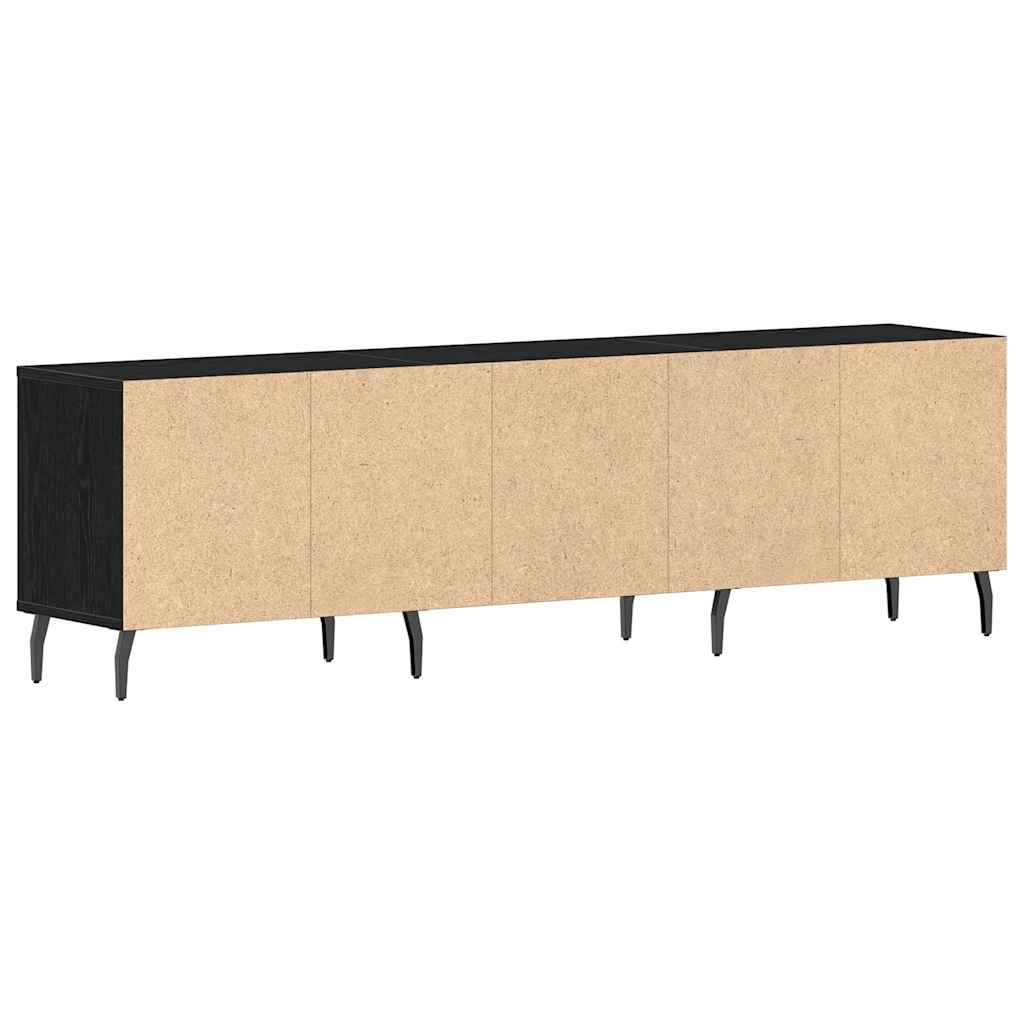 TV-Schränk Schwarz Eichen-Optik 150 x 30 x 44,5 cm