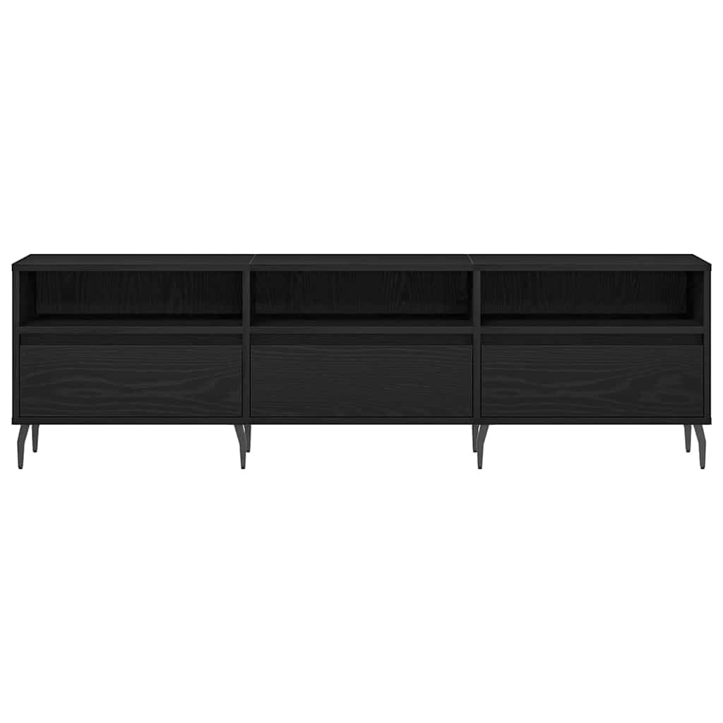 TV-Schränk Schwarz Eichen-Optik 150 x 30 x 44,5 cm