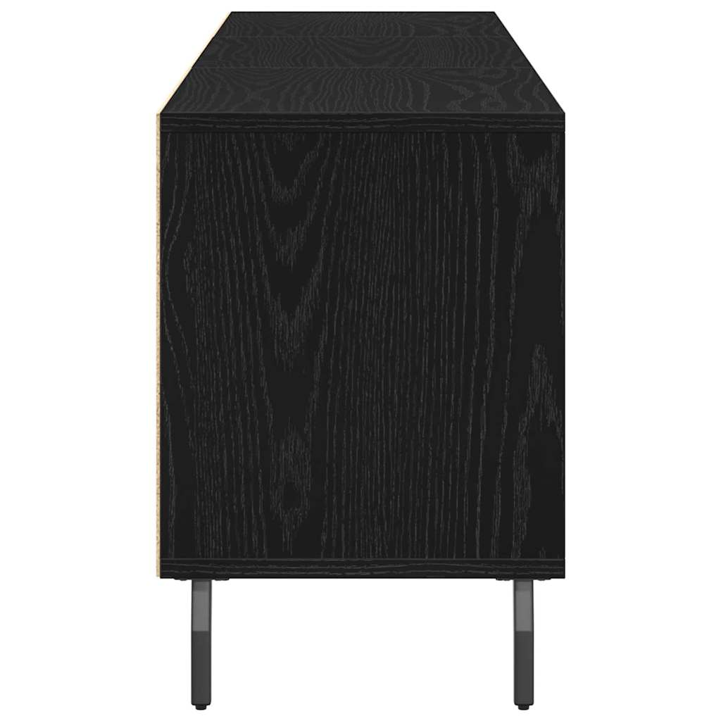 TV-Schränk Schwarz Eichen-Optik 150 x 30 x 44,5 cm