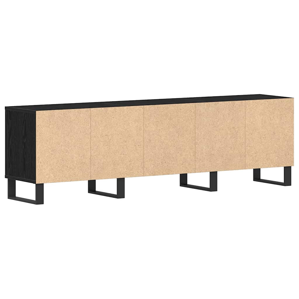 TV-Schränk Schwarz Eichen-Optik 150 x 30 x 44,5 cm