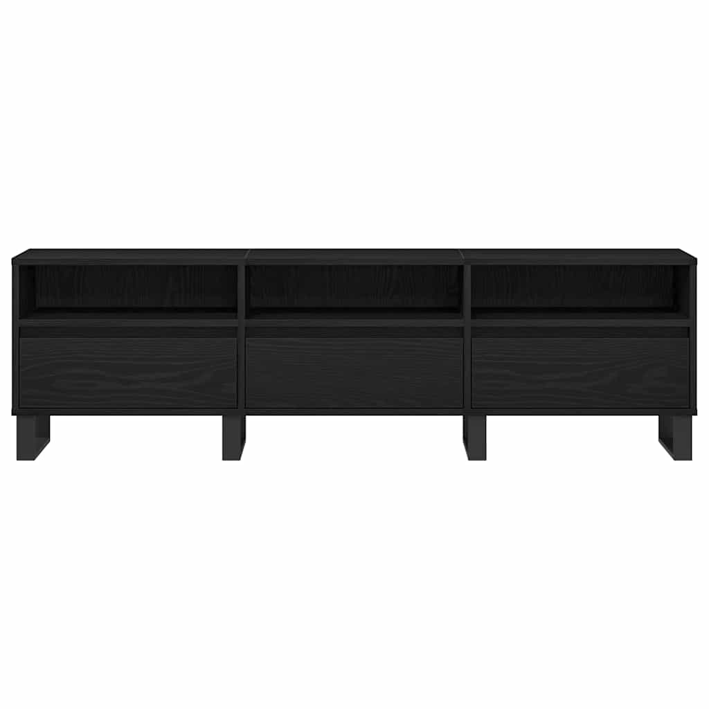 TV-Schränk Schwarz Eichen-Optik 150 x 30 x 44,5 cm