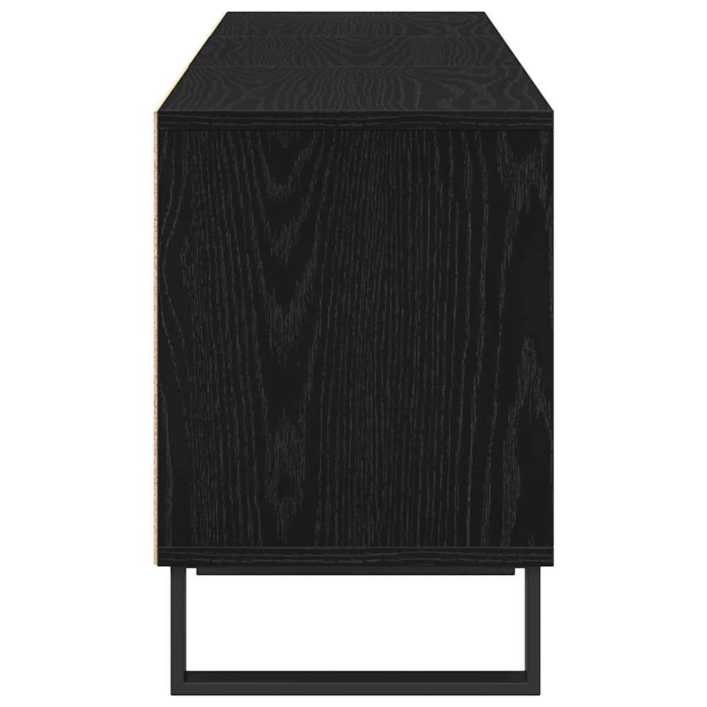 TV-Schränk Schwarz Eichen-Optik 150 x 30 x 44,5 cm