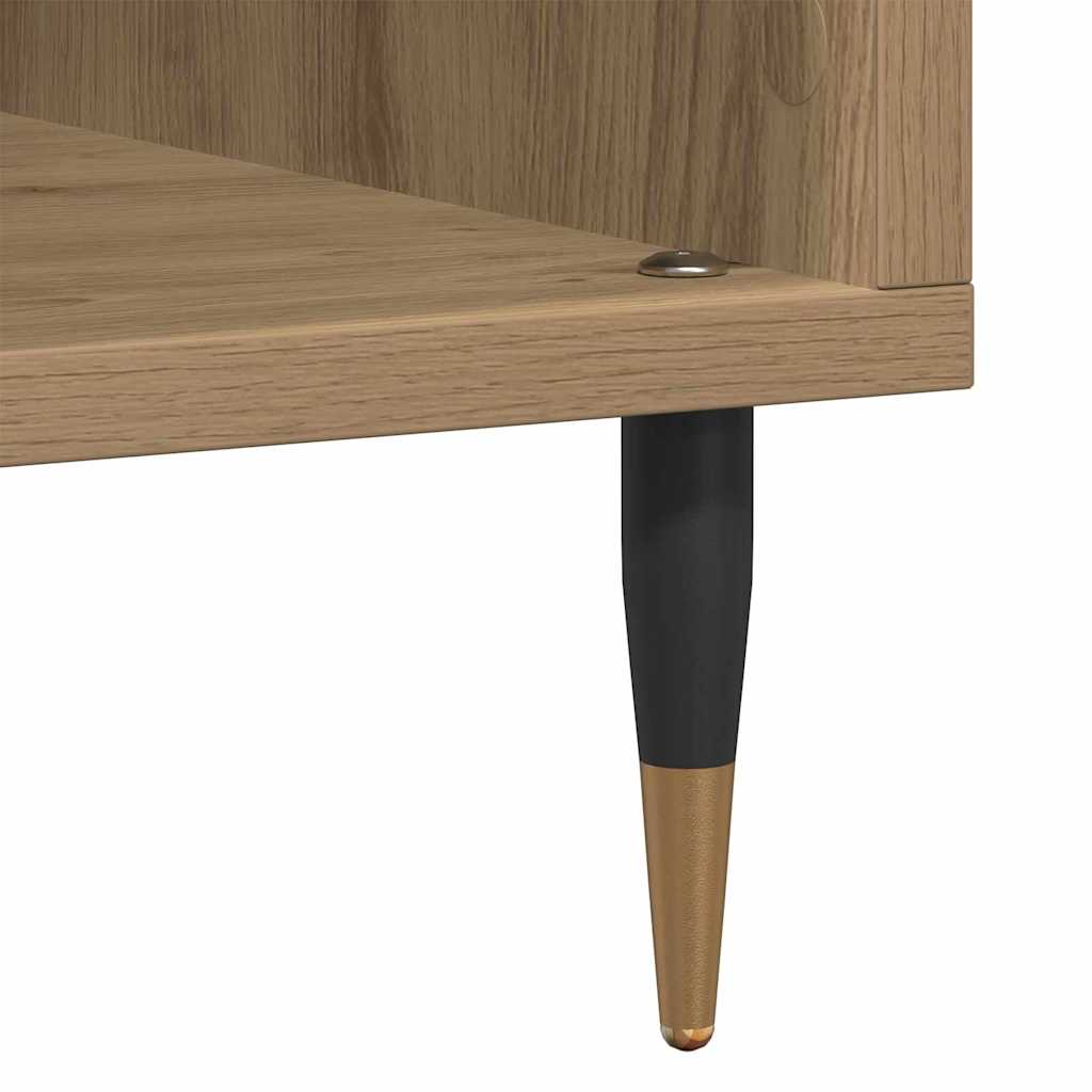 Schallplattenschrank mit Regal Artisan-Eiche 100 x 38 x 48 cm