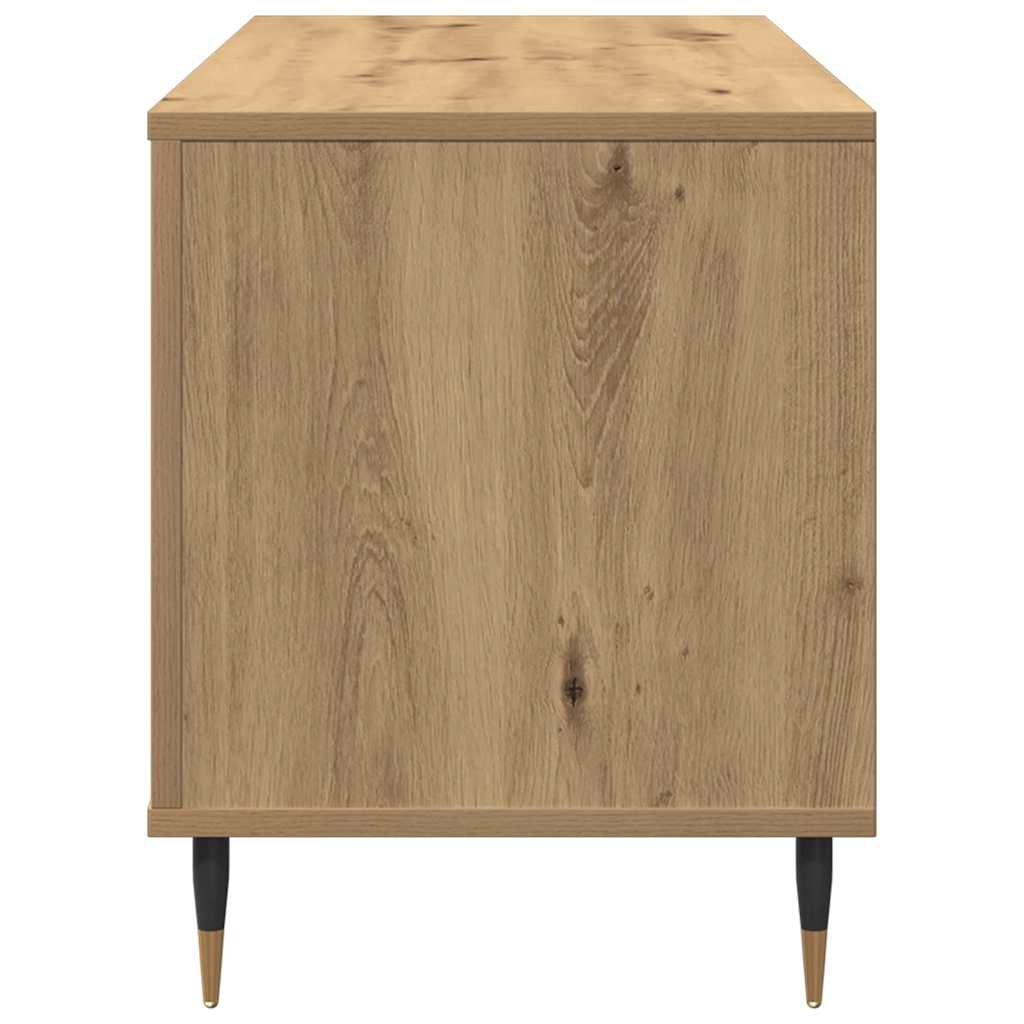 Schallplattenschrank mit Regal Artisan-Eiche 100 x 38 x 48 cm