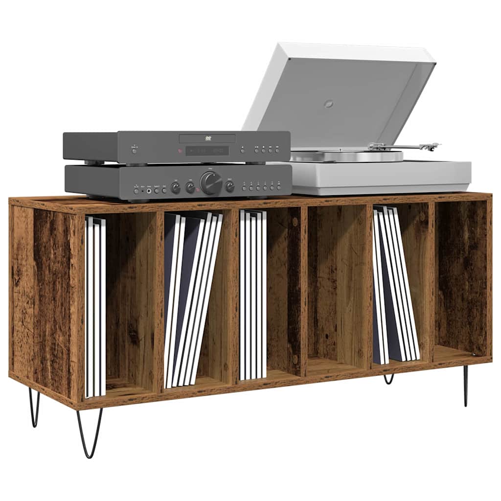 Schallplattenschrank Altholz 100 x 38 x 48 cm Holzwerkstoff