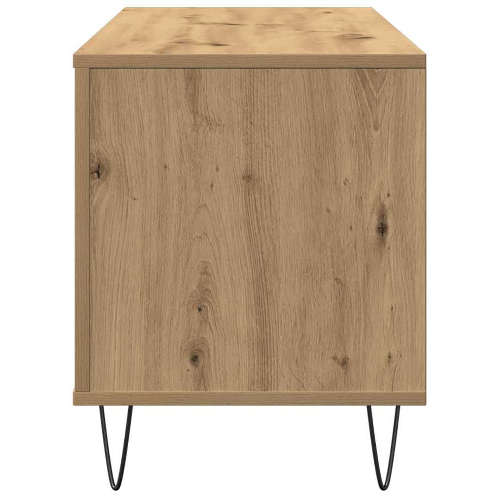 Schallplattenschrank mit Regal Artisan-Eiche 100 x 38 x 48 cm