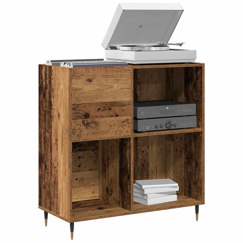 Schallplattenschrank Altholz 85 x 38 x 89 cm Holzwerkstoff