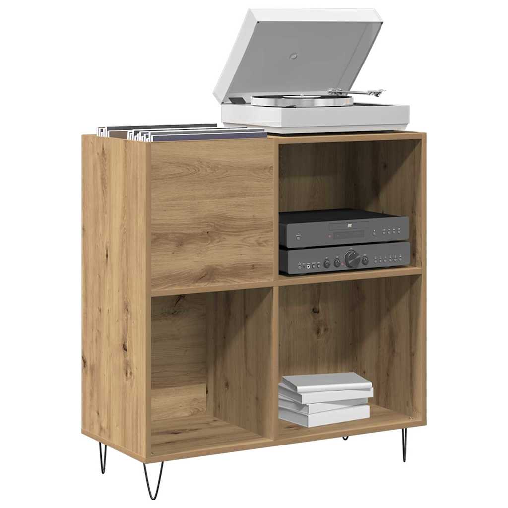 Schallplattenschrank mit Regal Artisan-Eiche 85 x 38 x 89 cm