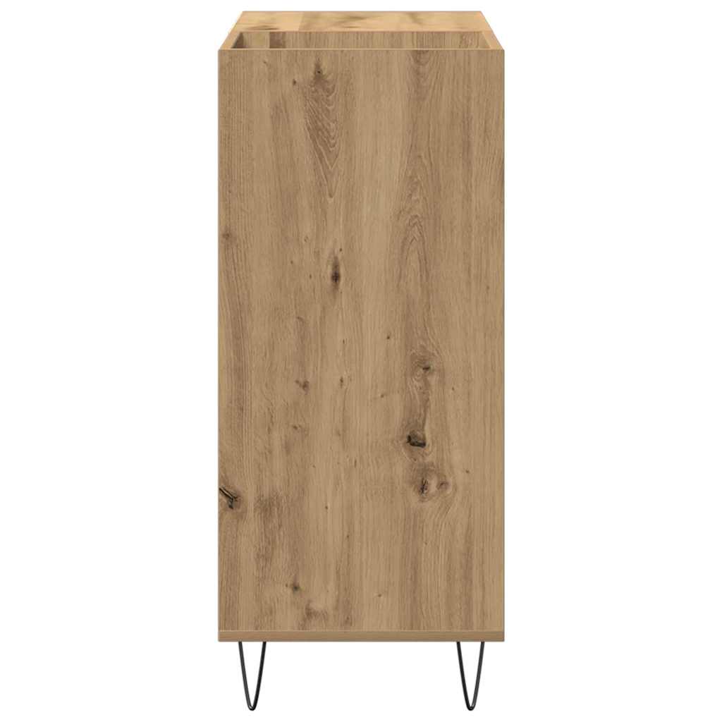 Schallplattenschrank mit Regal Artisan-Eiche 85 x 38 x 89 cm
