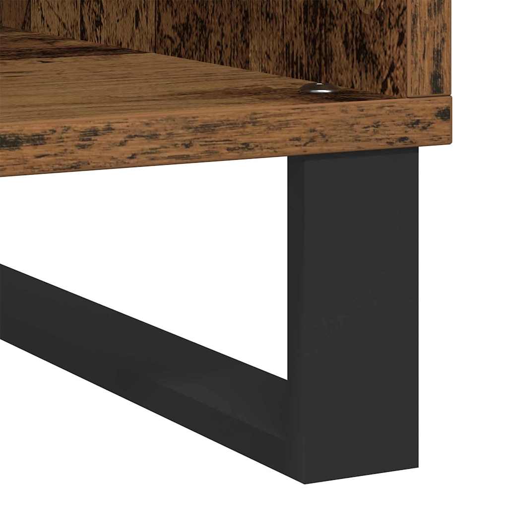 Schallplattenschrank Altholz 84,5 x 38 x 89 cm Holzwerkstoff