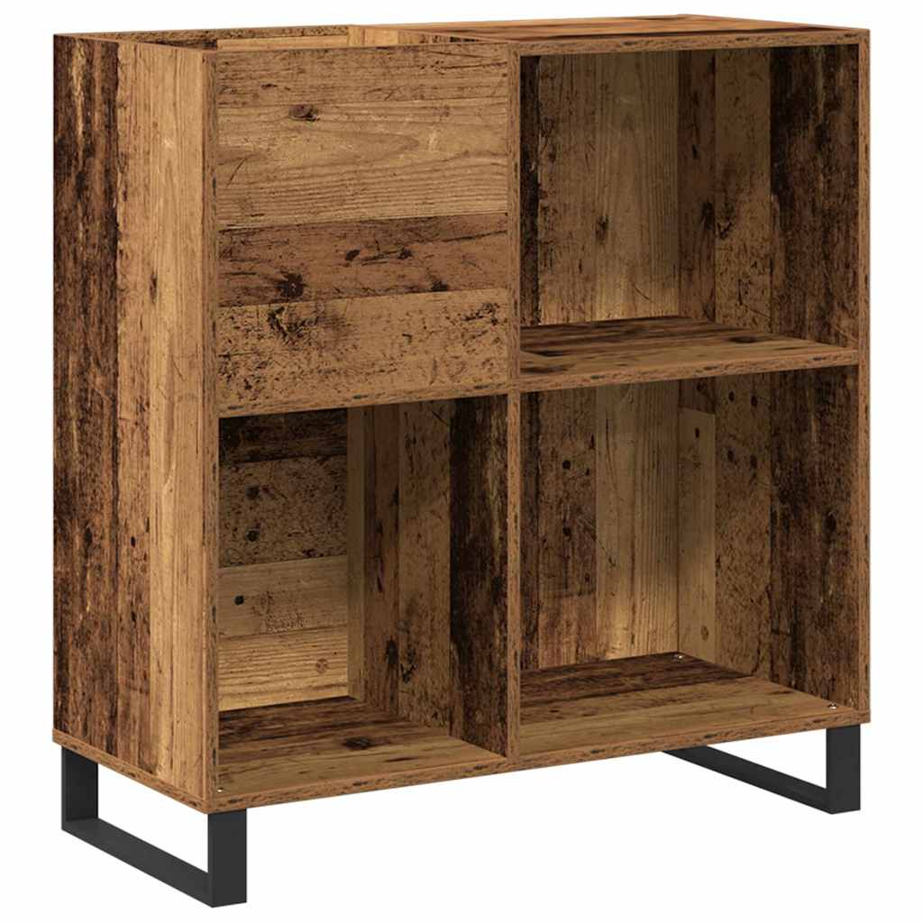 Schallplattenschrank Altholz 84,5 x 38 x 89 cm Holzwerkstoff