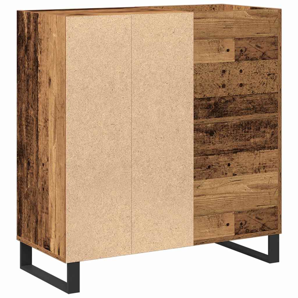 Schallplattenschrank Altholz 84,5 x 38 x 89 cm Holzwerkstoff