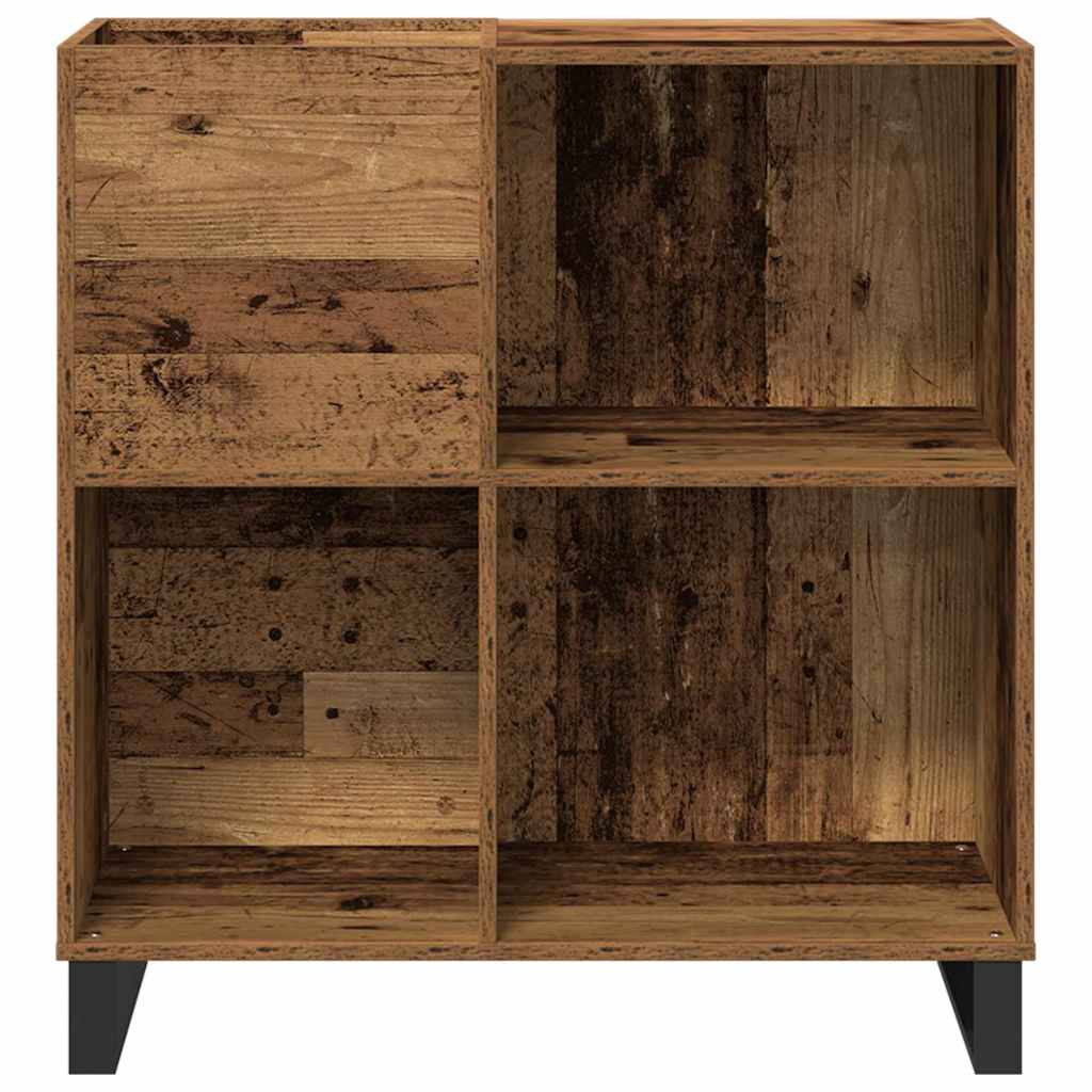 Schallplattenschrank Altholz 84,5 x 38 x 89 cm Holzwerkstoff