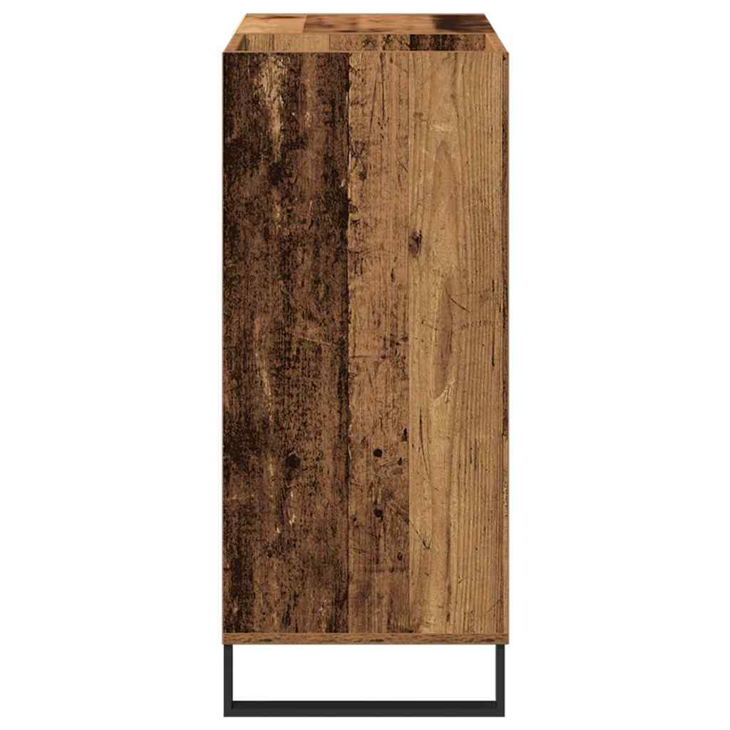 Schallplattenschrank Altholz 84,5 x 38 x 89 cm Holzwerkstoff