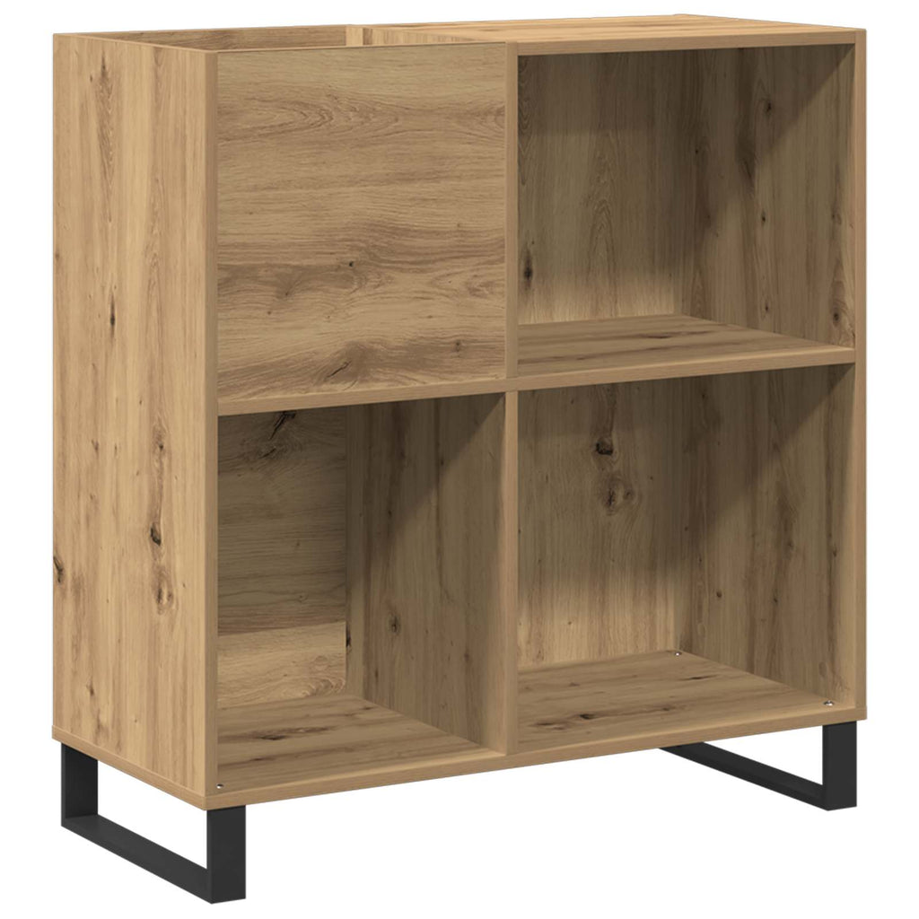 Schallplattenschrank mit Regal Artisan-Eiche 84,5 x 38 x 89 cm