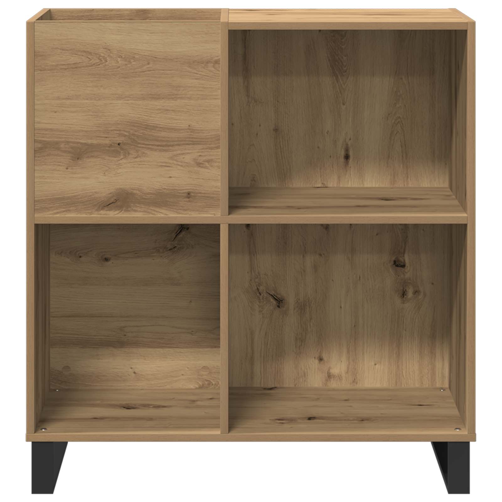 Schallplattenschrank mit Regal Artisan-Eiche 84,5 x 38 x 89 cm