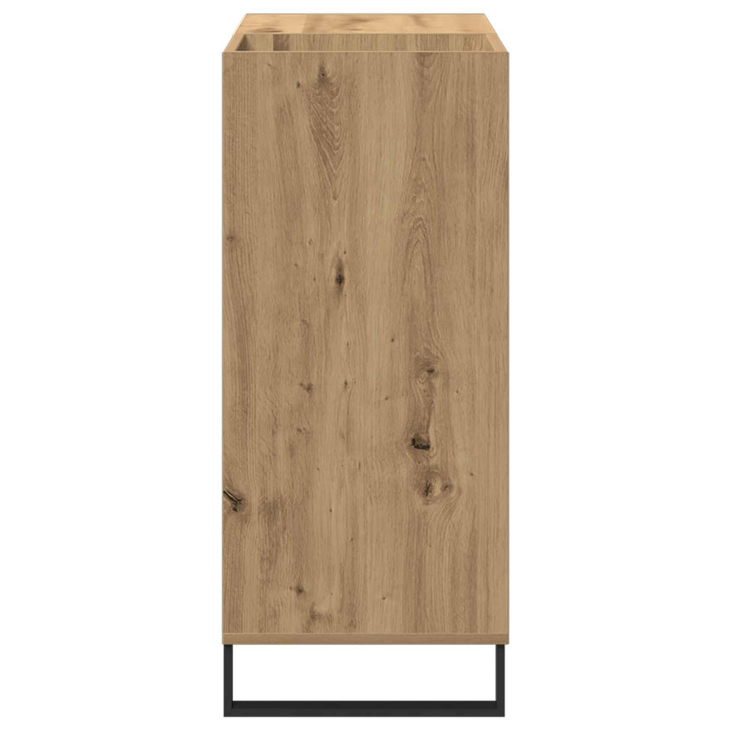 Schallplattenschrank mit Regal Artisan-Eiche 84,5 x 38 x 89 cm