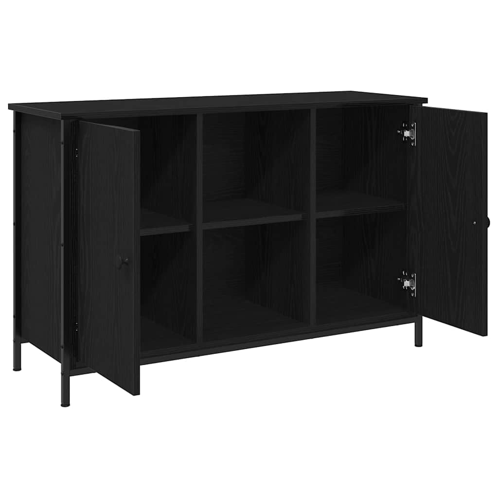 TV-Schrankset Schwarz Eichen-Optik 101 x 35 x 65 cm