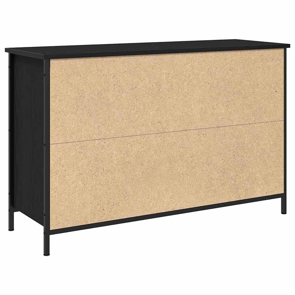 TV-Schrankset Schwarz Eichen-Optik 101 x 35 x 65 cm