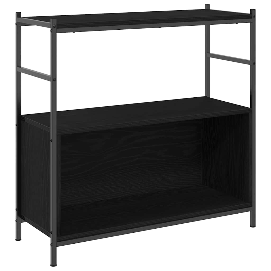 Regal Schwarz Eichen-Optik 80 x 30 x 78.5 cm Holzwerkstoff