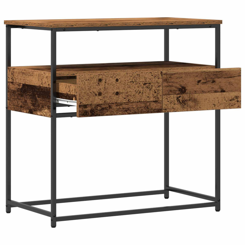 Konsolentisch Altholz 75 x 40 x 75 cm Holzwerkstoff