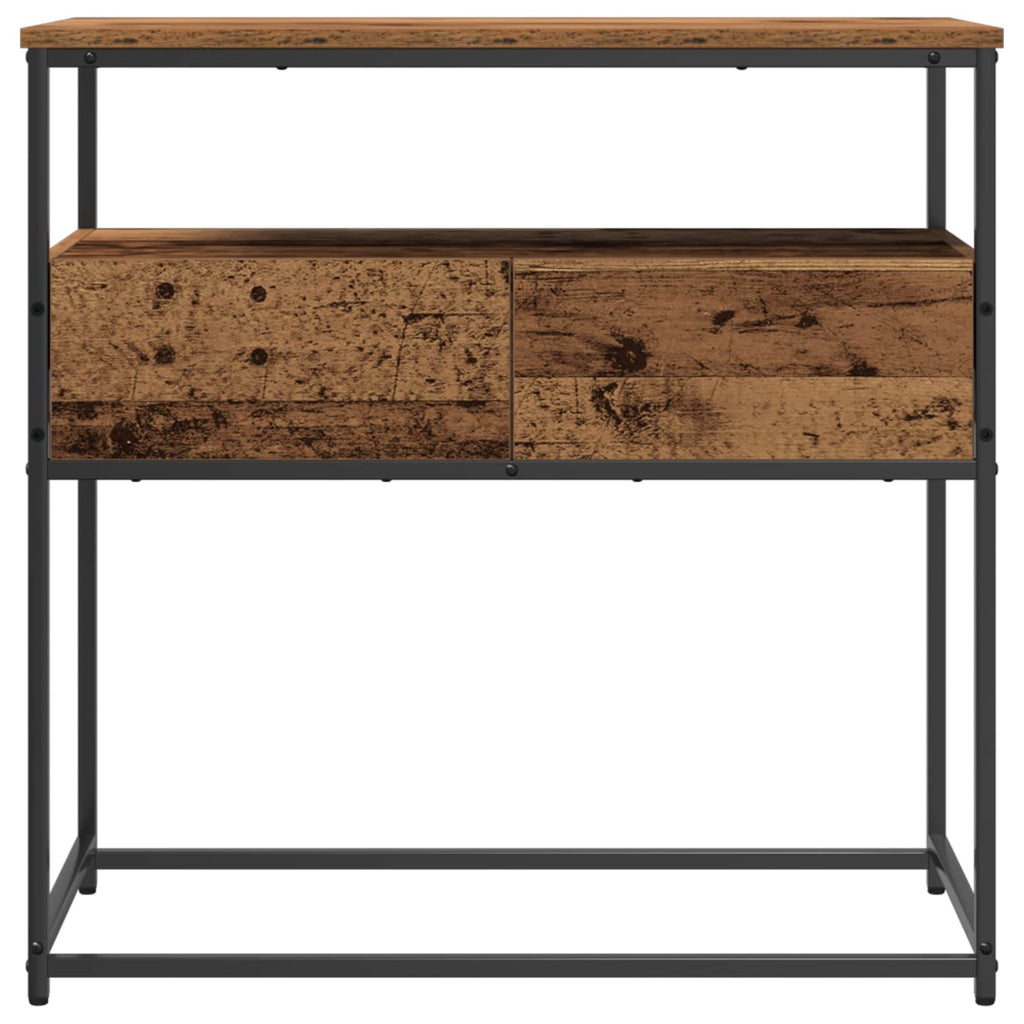 Konsolentisch Altholz 75 x 40 x 75 cm Holzwerkstoff