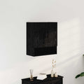Wandmontierter Schrank Schwarz Eichen-Optik 60 x 31 x 70 cm