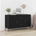 Sideboard Schwarz Eichen-Optik 100 x 36 x 60 cm Holzwerkstoff
