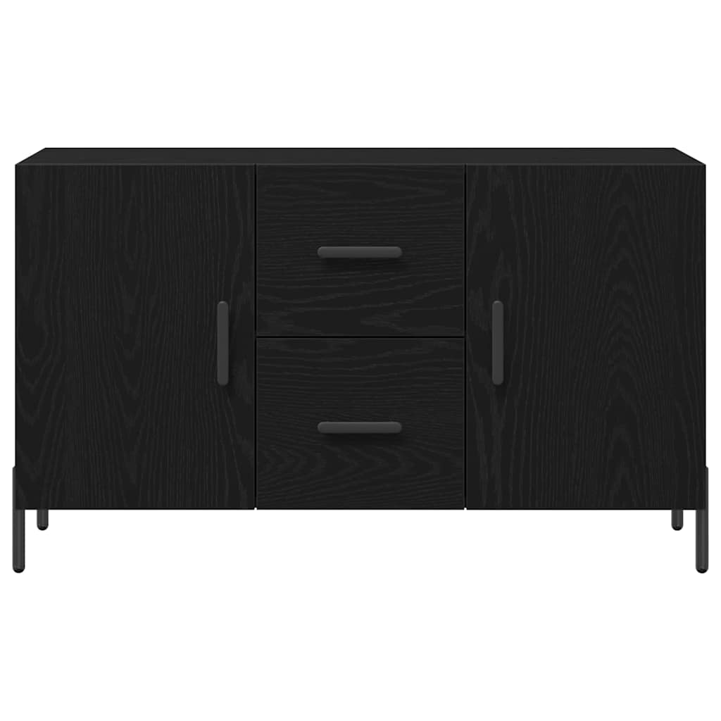 Sideboard Schwarz Eichen-Optik 100 x 36 x 60 cm Holzwerkstoff