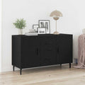 Sideboard Schwarz Eichen-Optik 100 x 36 x 60 cm Holzwerkstoff