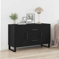 Sideboard Schwarz Eichen-Optik 100 x 36 x 60 cm Holzwerkstoff