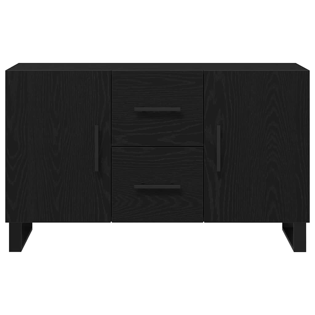 Sideboard Schwarz Eichen-Optik 100 x 36 x 60 cm Holzwerkstoff