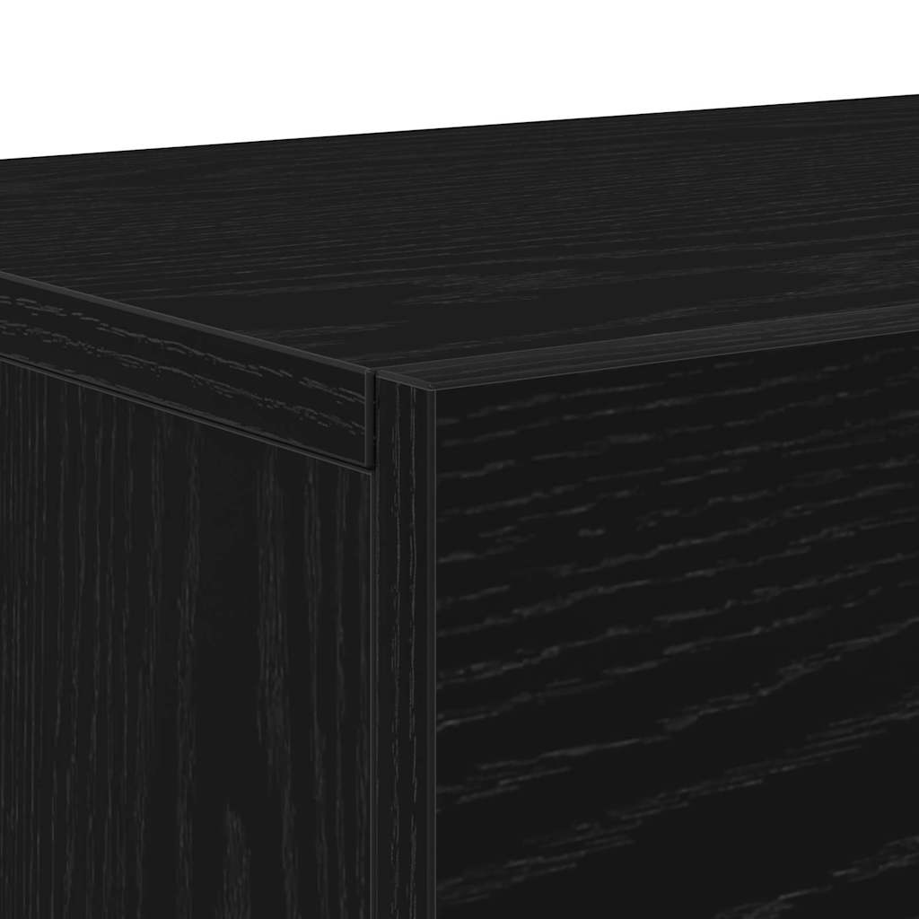 TV-Schrankset Schwarz Eichen-Optik 150 x 30 x 50 cm