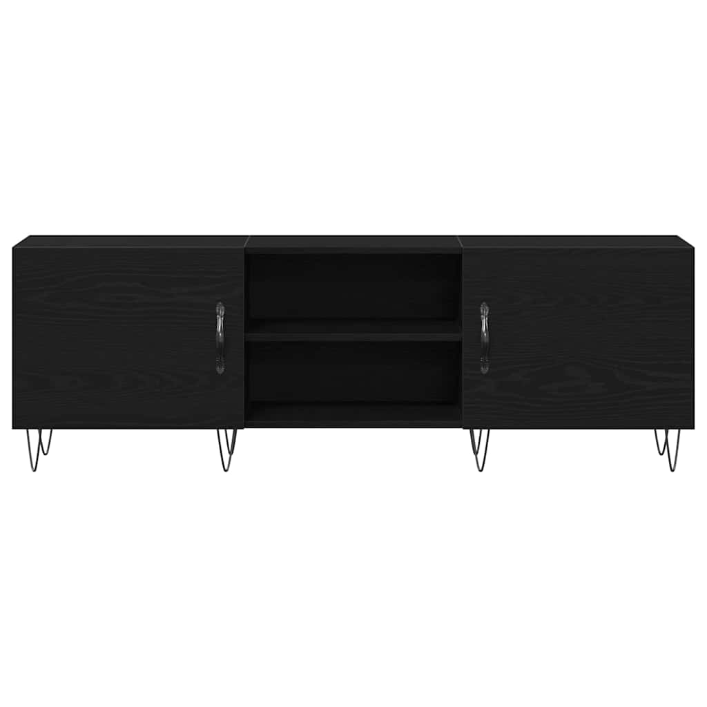 TV-Schrankset Schwarz Eichen-Optik 150 x 30 x 50 cm