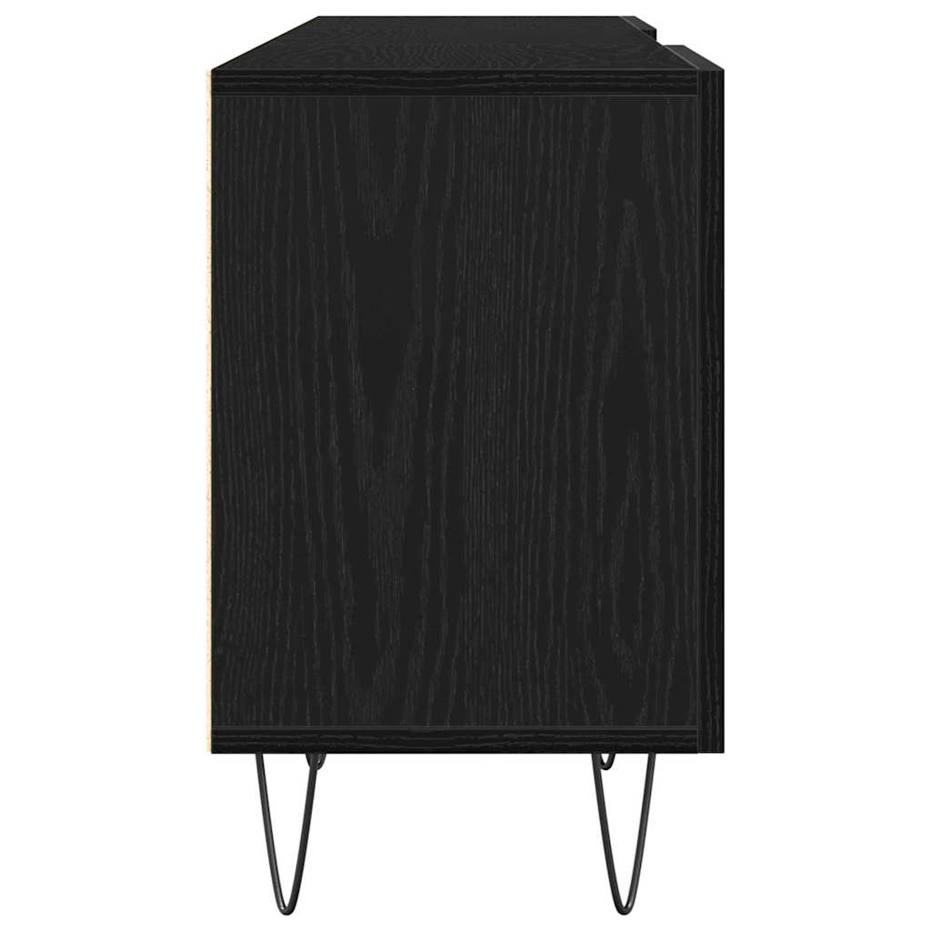 TV-Schrankset Schwarz Eichen-Optik 150 x 30 x 50 cm