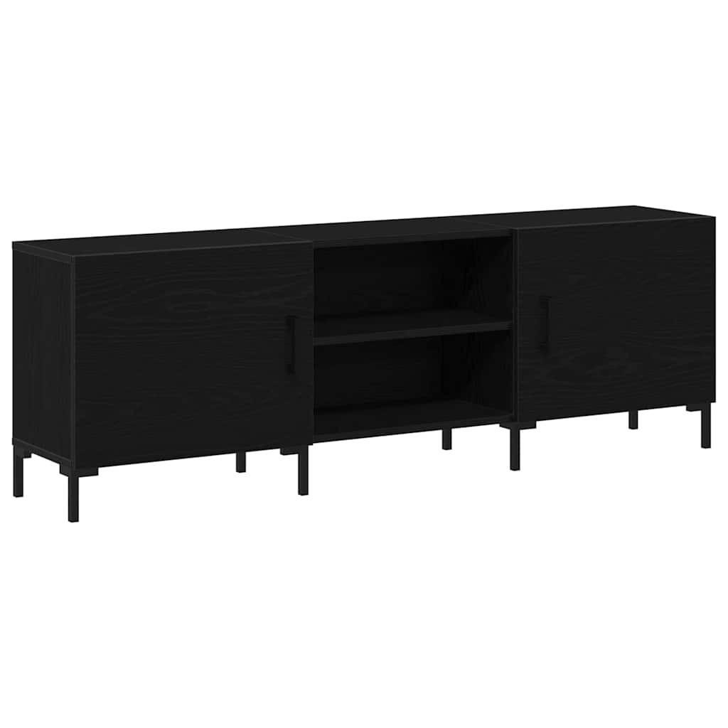 TV-Schrankset Schwarz Eichen-Optik 150 x 30 x 50 cm