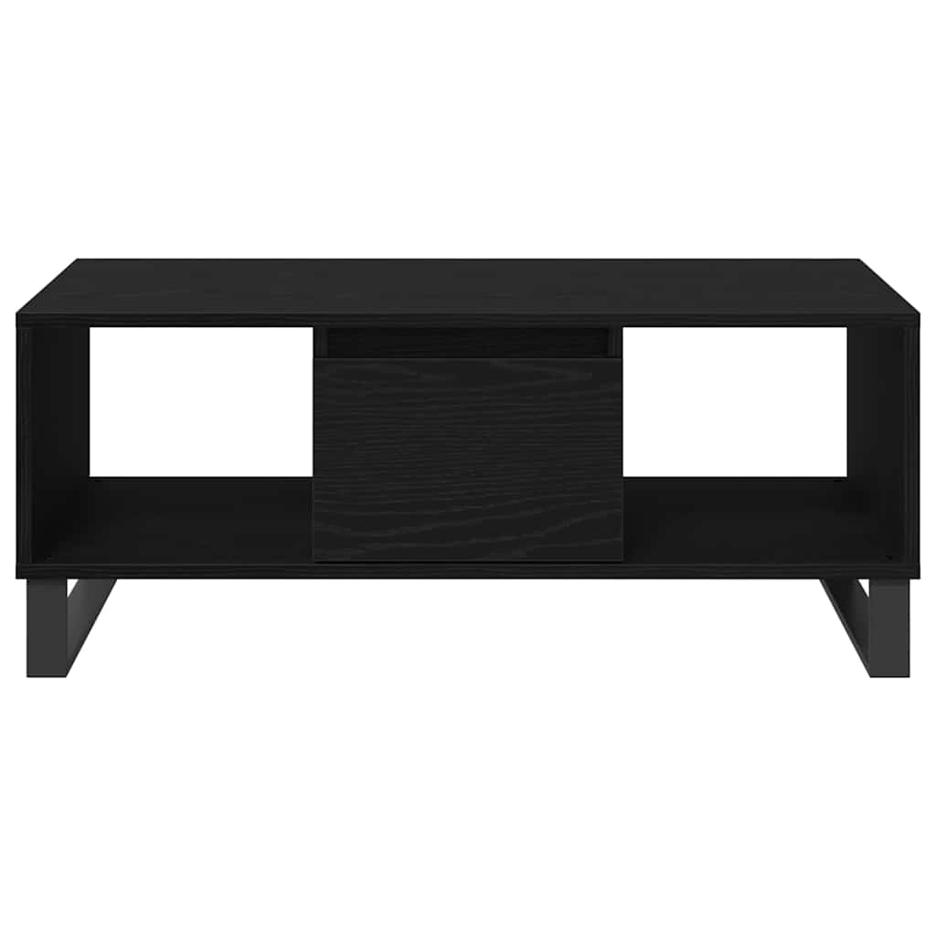 Couchtisch Schwarz Eichen-Optik 90 x 50 x 36,5 cm Holzwerkstoff