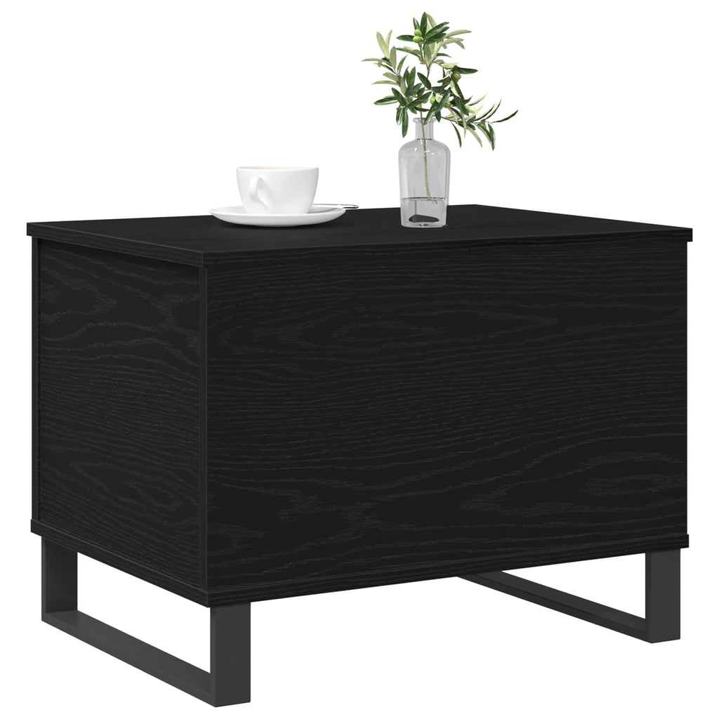 Couchtisch Schwarz Eichen-Optik 60 x 44,5 x 45 cm