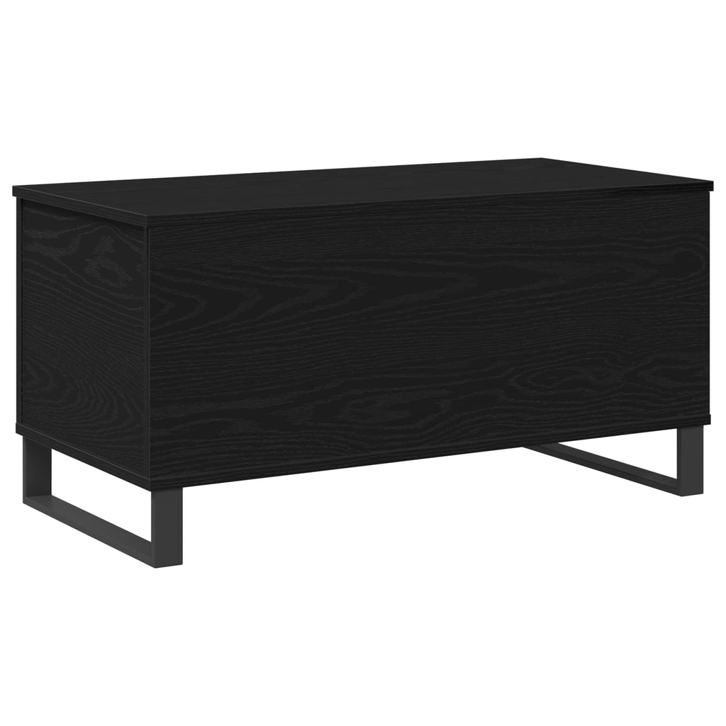 Couchtisch Schwarz Eichen-Optik 90 x 44,5 x 45 cm Holzwerkstoff
