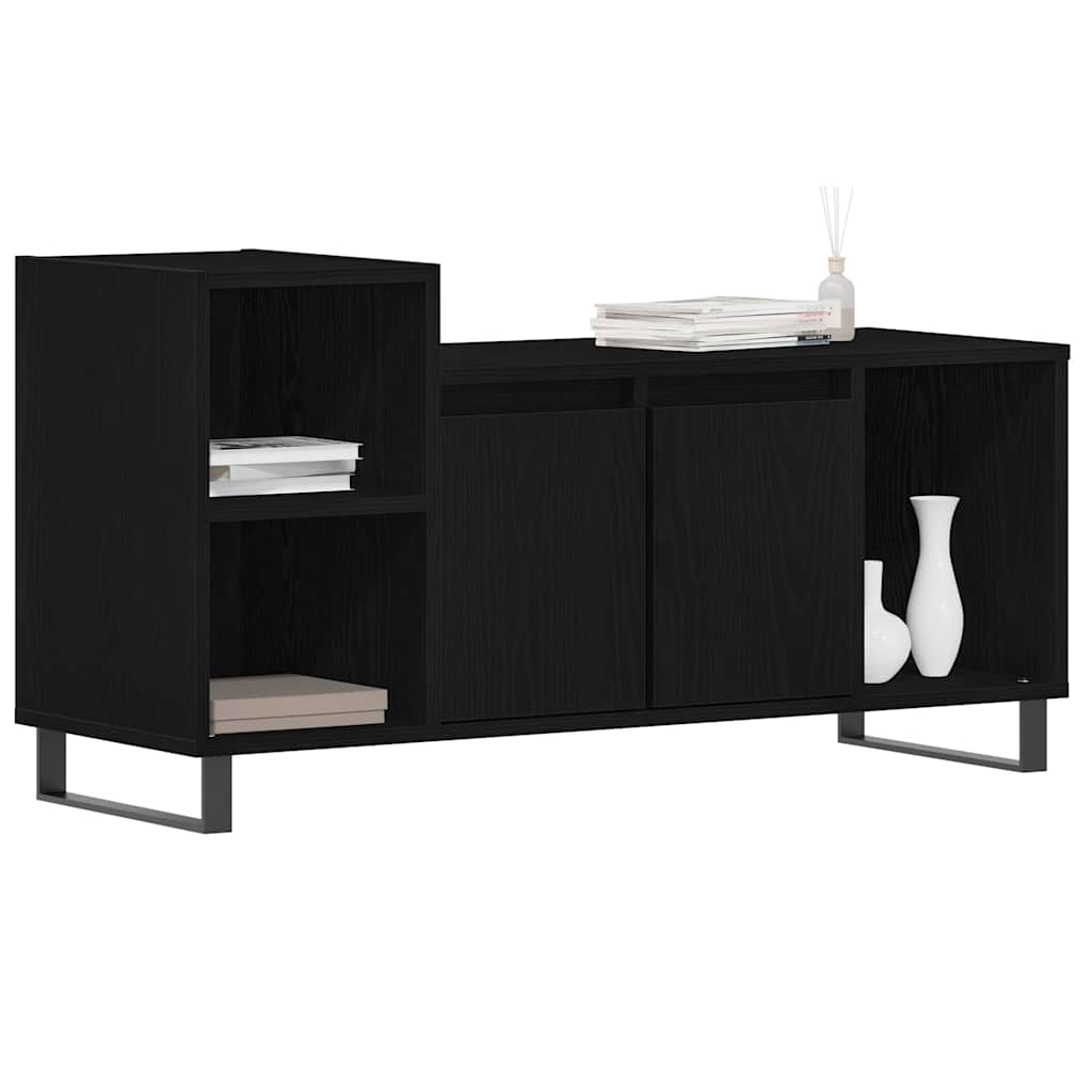 TV-Schrankset Schwarz Eichen-Optik 100 x 35 x 55 cm