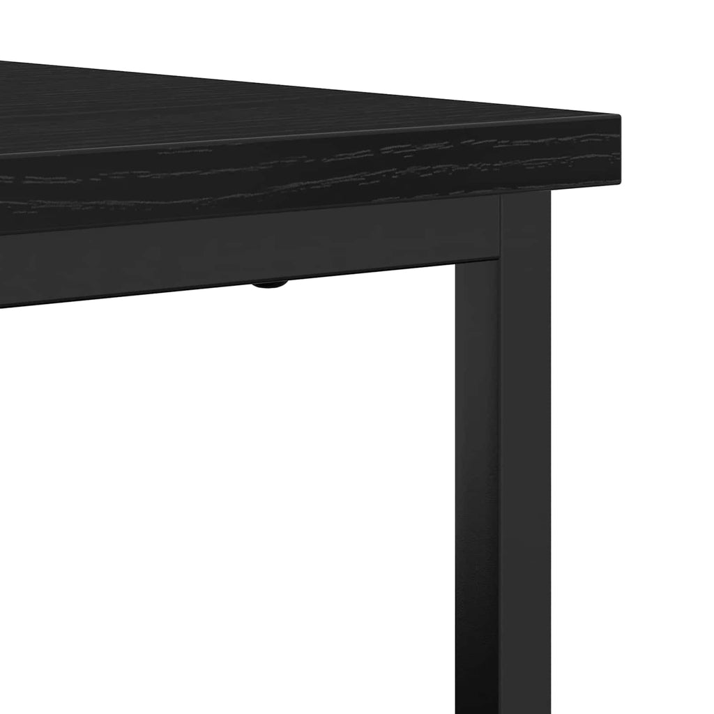 Sideboard Schwarz Eichen-Optik 69 x 35 x 80 cm Holzwerkstoff