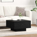 Couchtisch Schwarz Eichen-Optik 55 x 55 x 31 cm