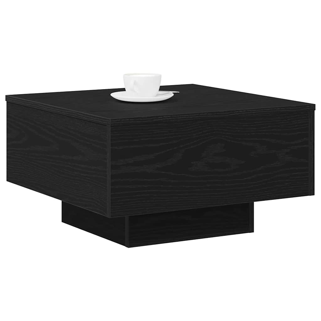 Couchtisch Schwarz Eichen-Optik 55 x 55 x 31 cm